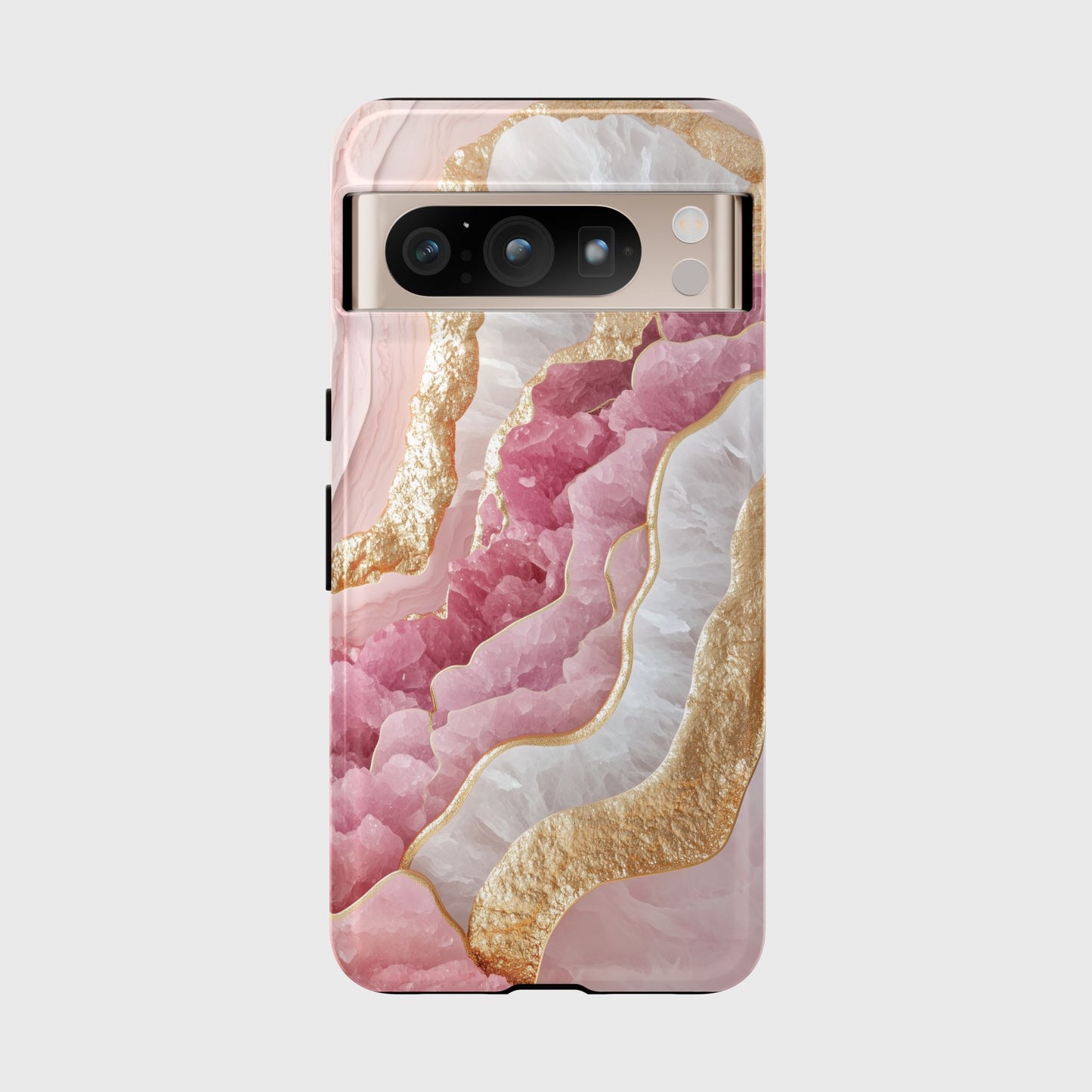 Luxurious Rose Quartz Design Phone Case for Google Pixel
