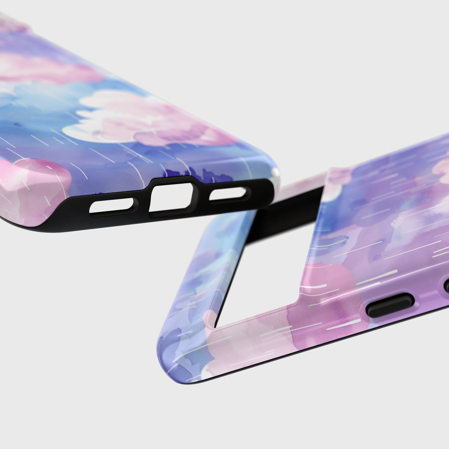 Watercolor Pastel Raining Cloud Design Google Pixel Phone Case