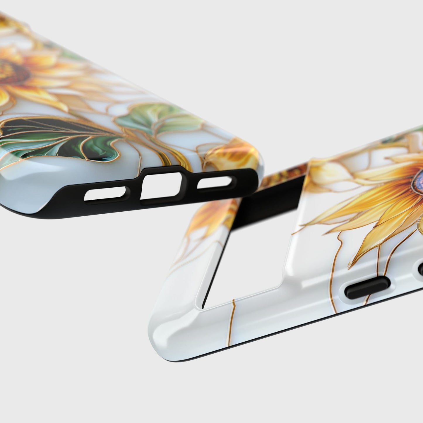 Elegant Sunflowers Stained Glass Design Phone Case for Google Pixel