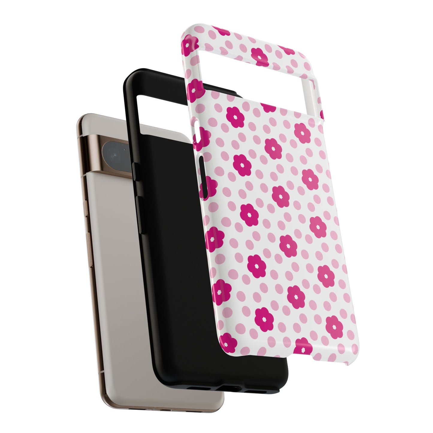 Cute Pink Flower Design Phone Case for Google Pixel