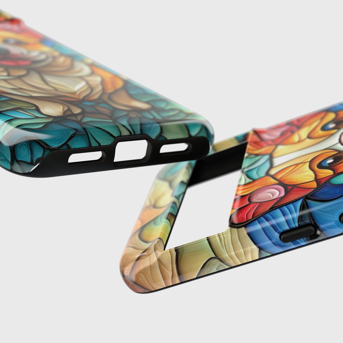 Colourful Corgi Stained Glass Design Phone Case for Google Pixel