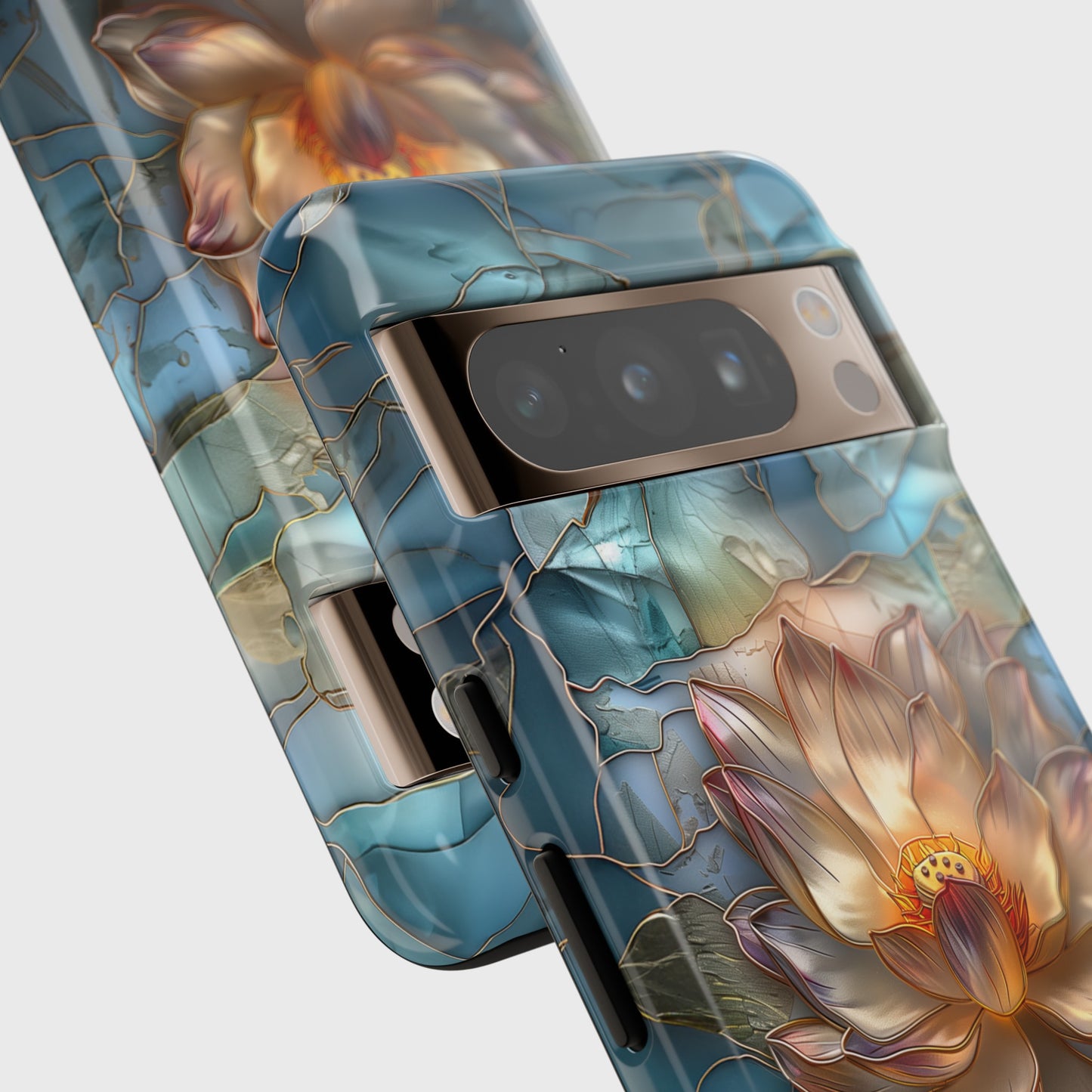 Lotus Flower Stained Glass Design Google Pixel Phone Case