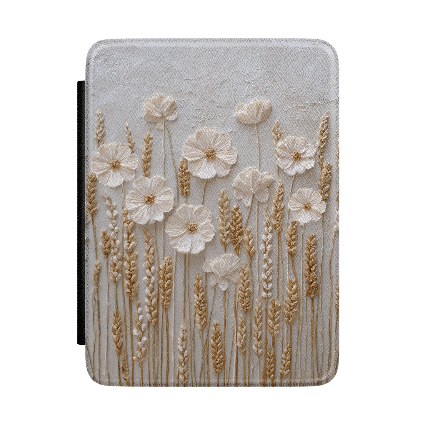 The Golden Meadow – 3D Impasto Botanical Kindle Case