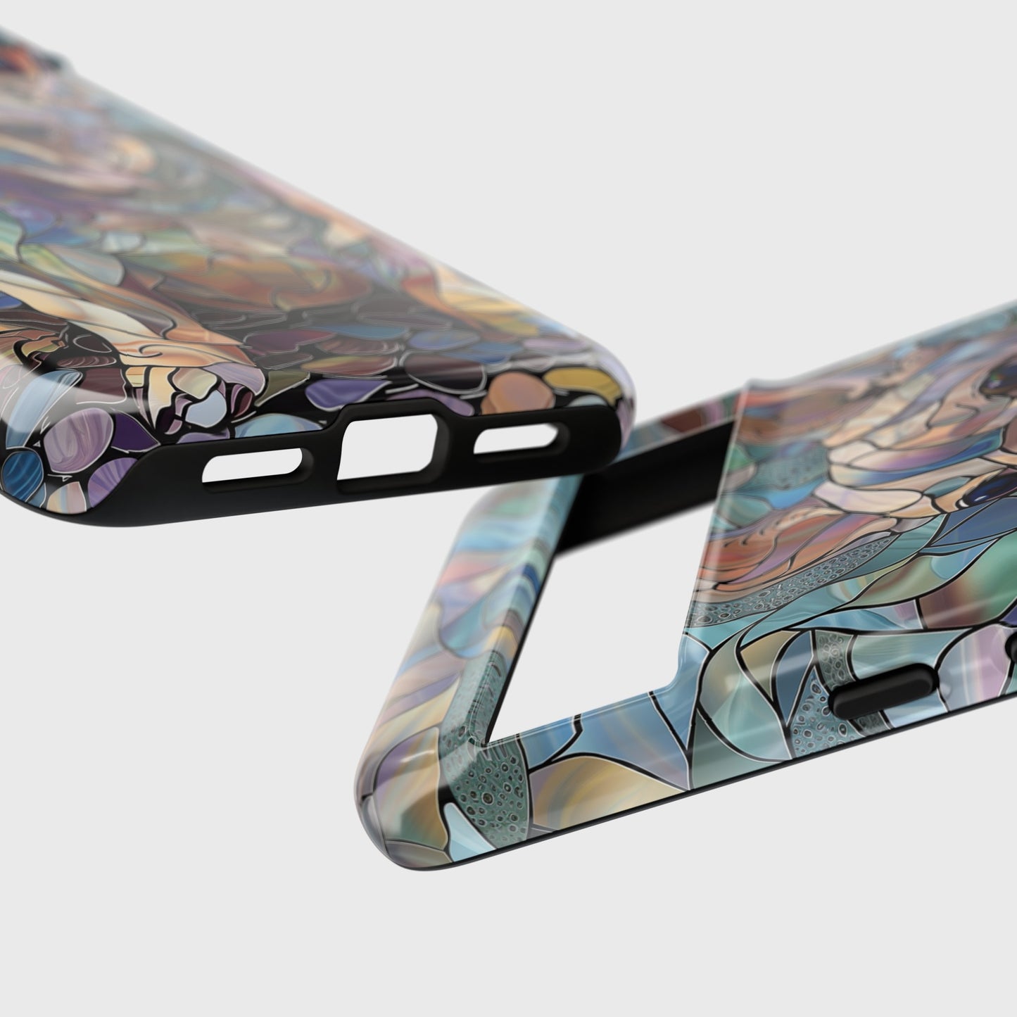 Cute French Bulldog Stained Glass Design Google Pixel Phone Case