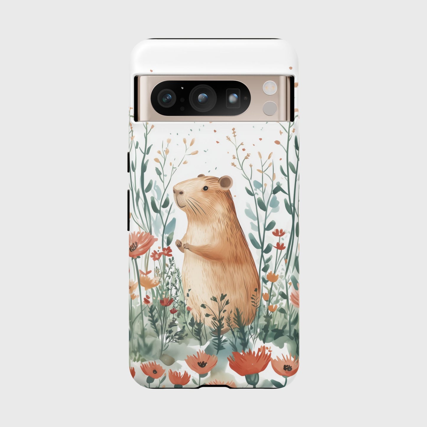 Capybara Watercolour Design Google Pixel Phone Case