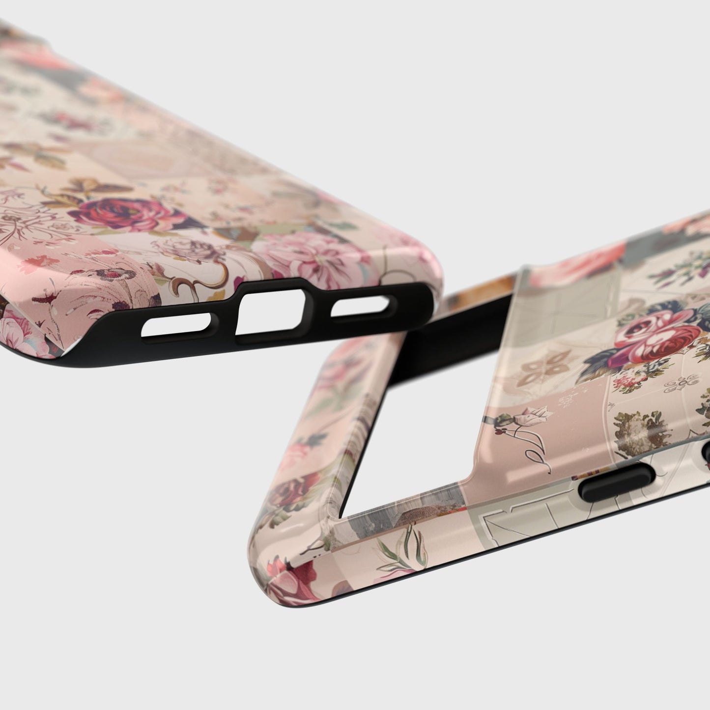 Pink Floral Quilt Patchwork Design Phone Case for Google Pixel