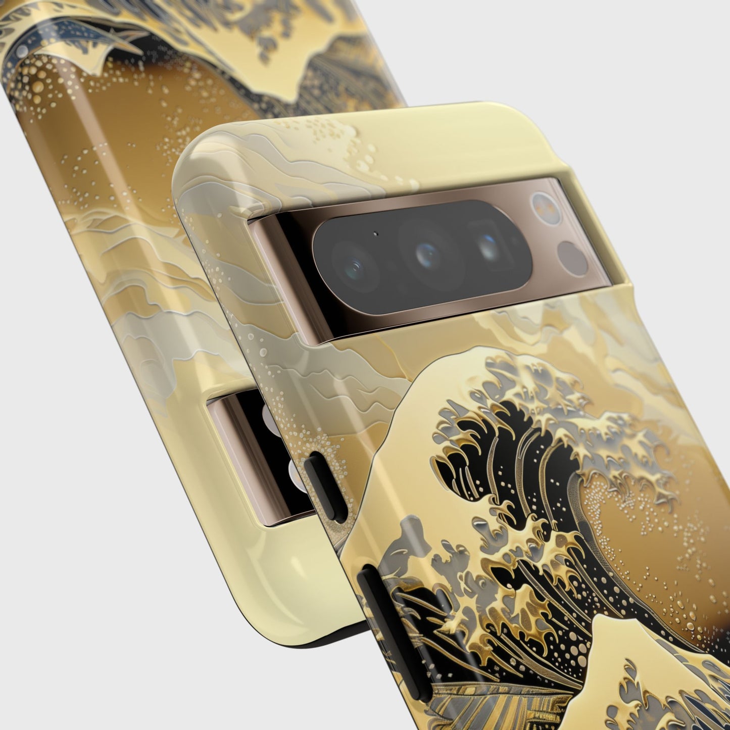 The Great Wave Gold Theme Design Google Pixel Phone Case