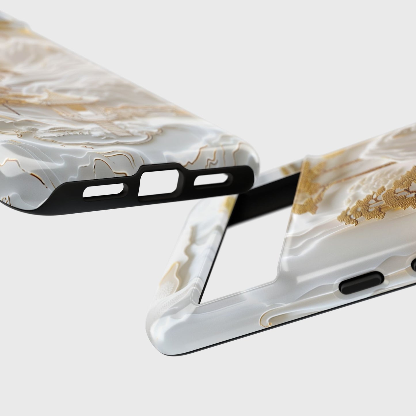 Golden 3D effect Chinese Landscape Art Design Phone Case for Google Pixel