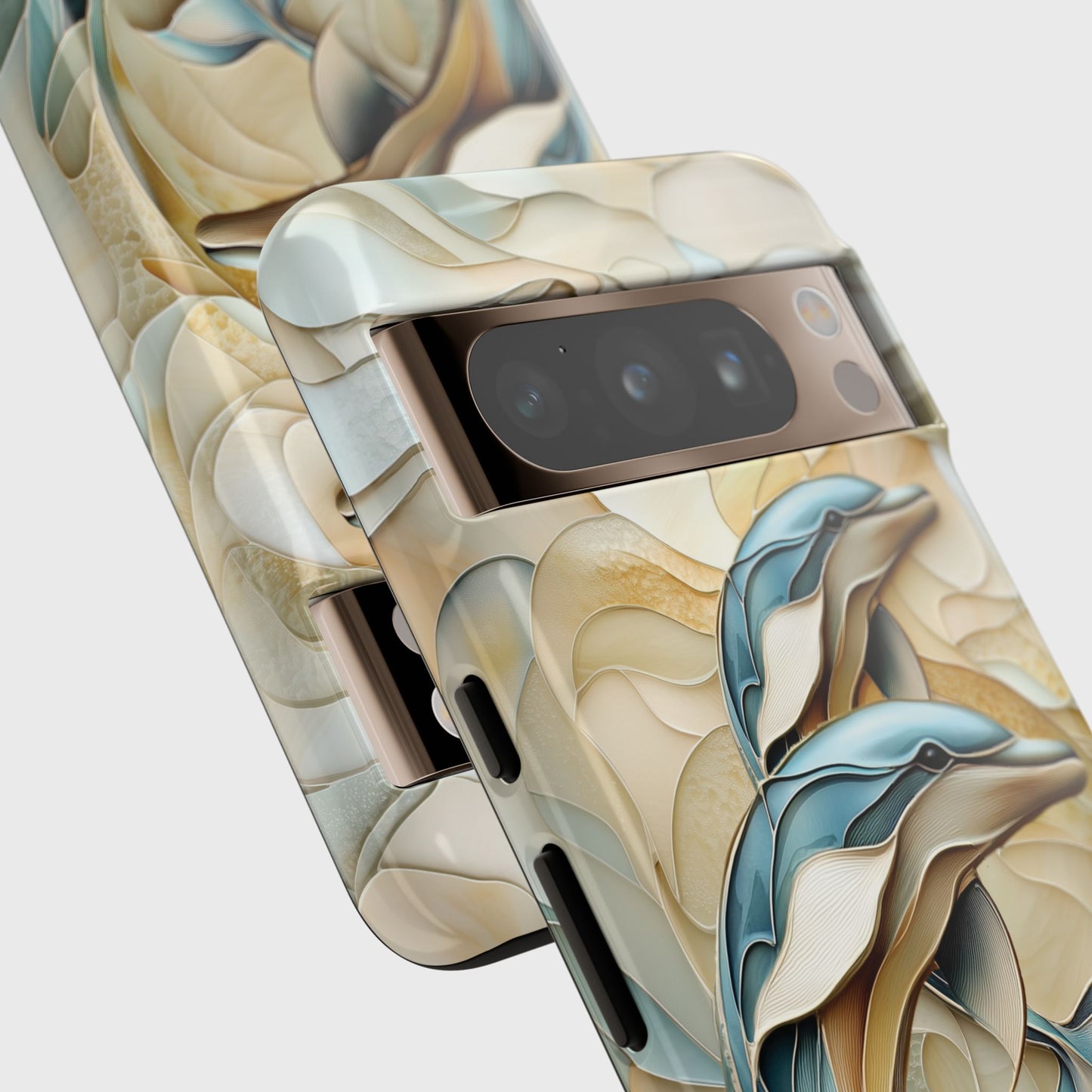 Dolphin Stained Glass Design Google Pixel Phone Case
