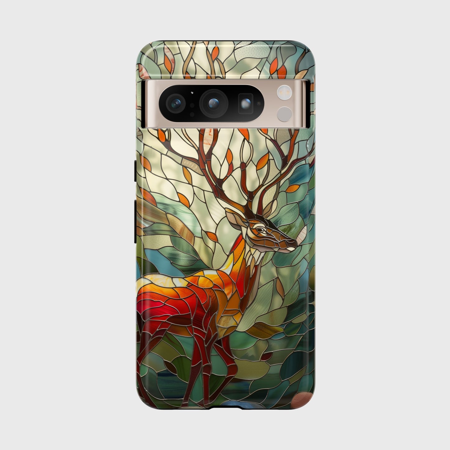 Deer Stained Glass Design Google Pixel Phone Case