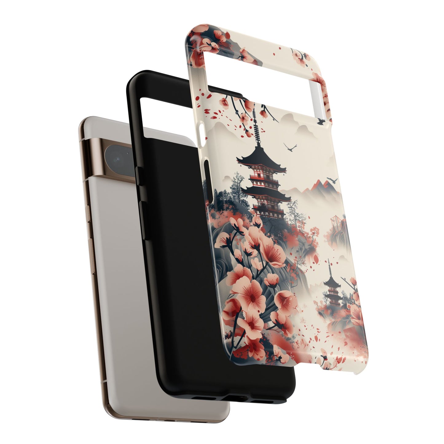 Japanese Pagoda Design Phone Case for Google Pixel