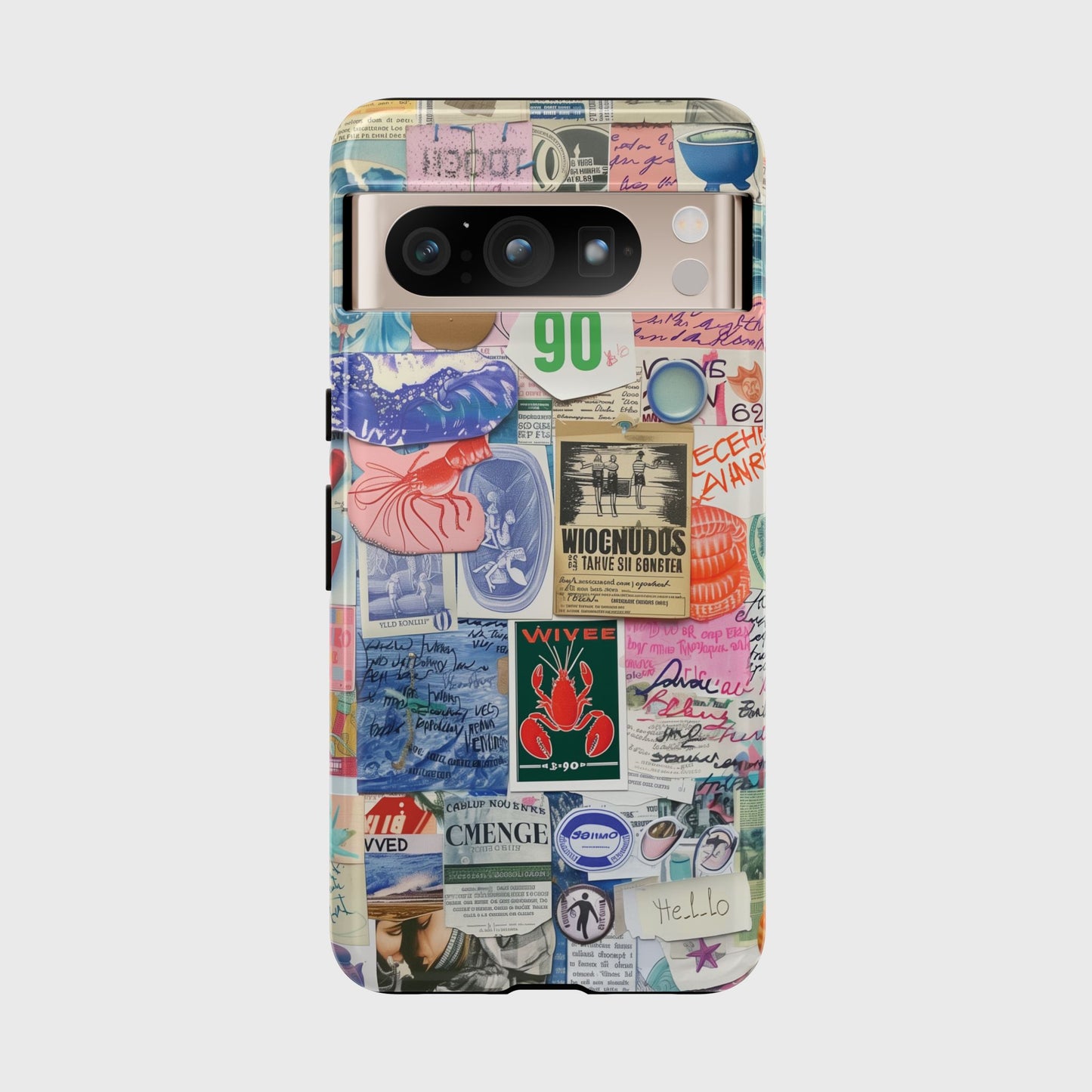 Scrapbook Collage Design Phone Case for Google Pixel