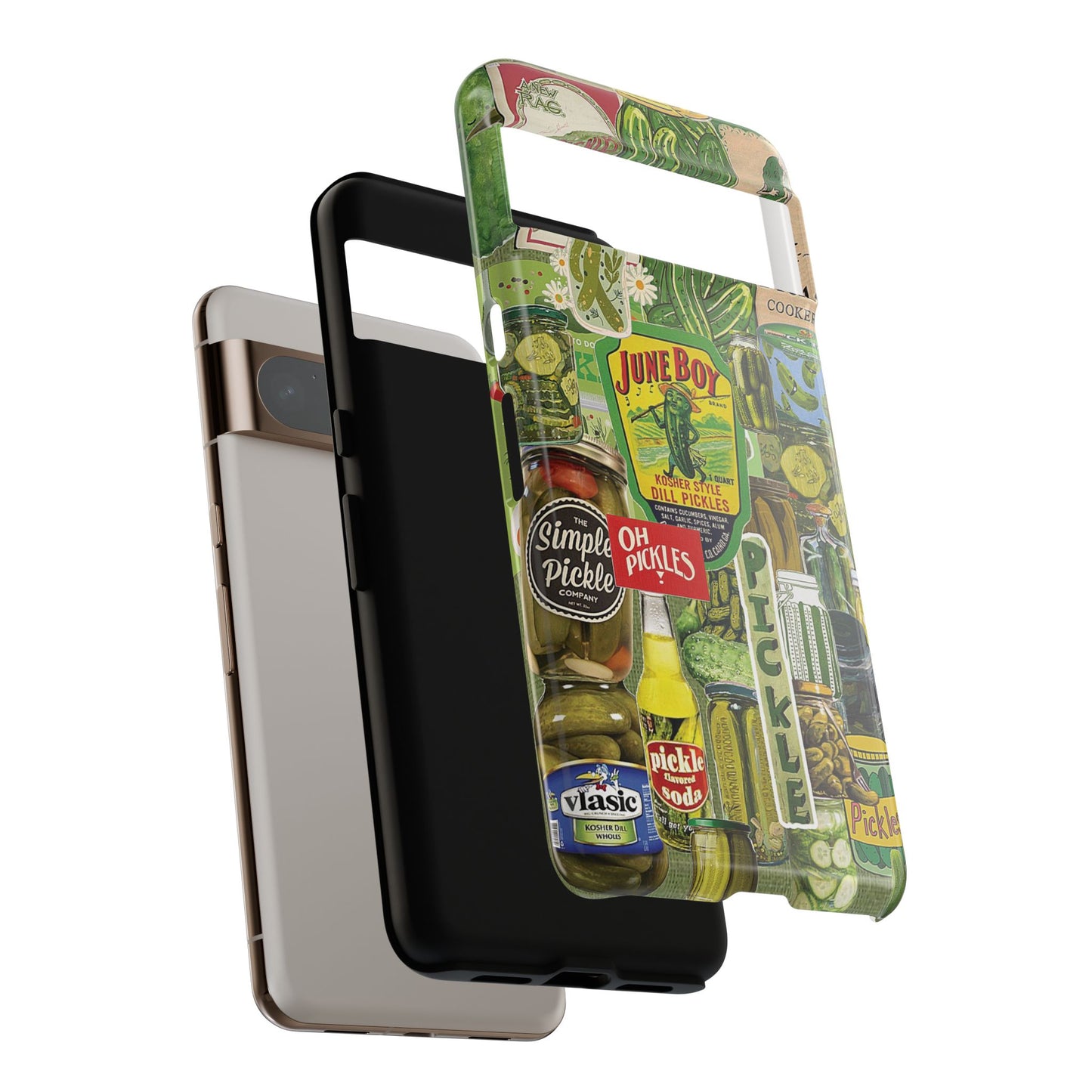 Vintage Pickle Collage Design Phone Case for Google Pixel