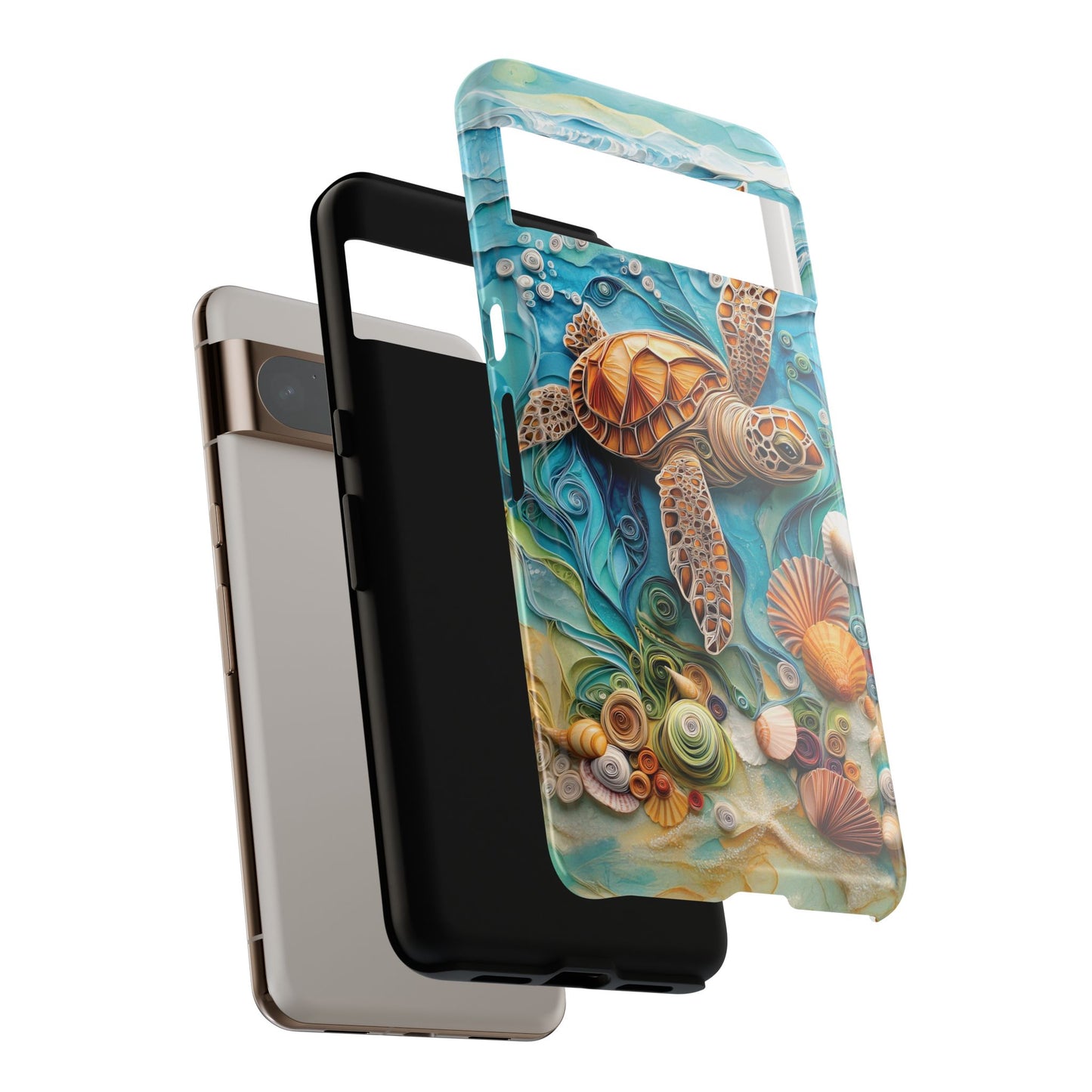 Turtle in The Sea Design Phone Case for Google Pixel