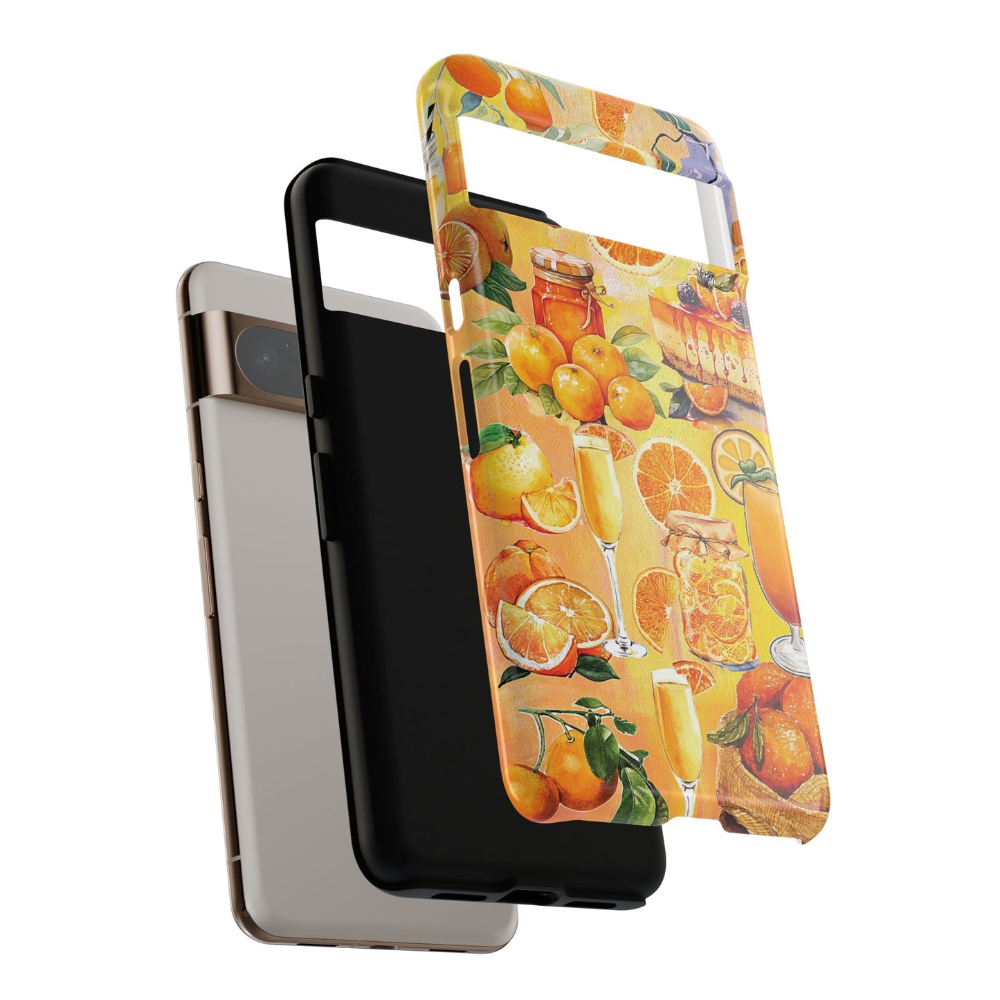 Orange Collage Design Phone Case for Google Pixel