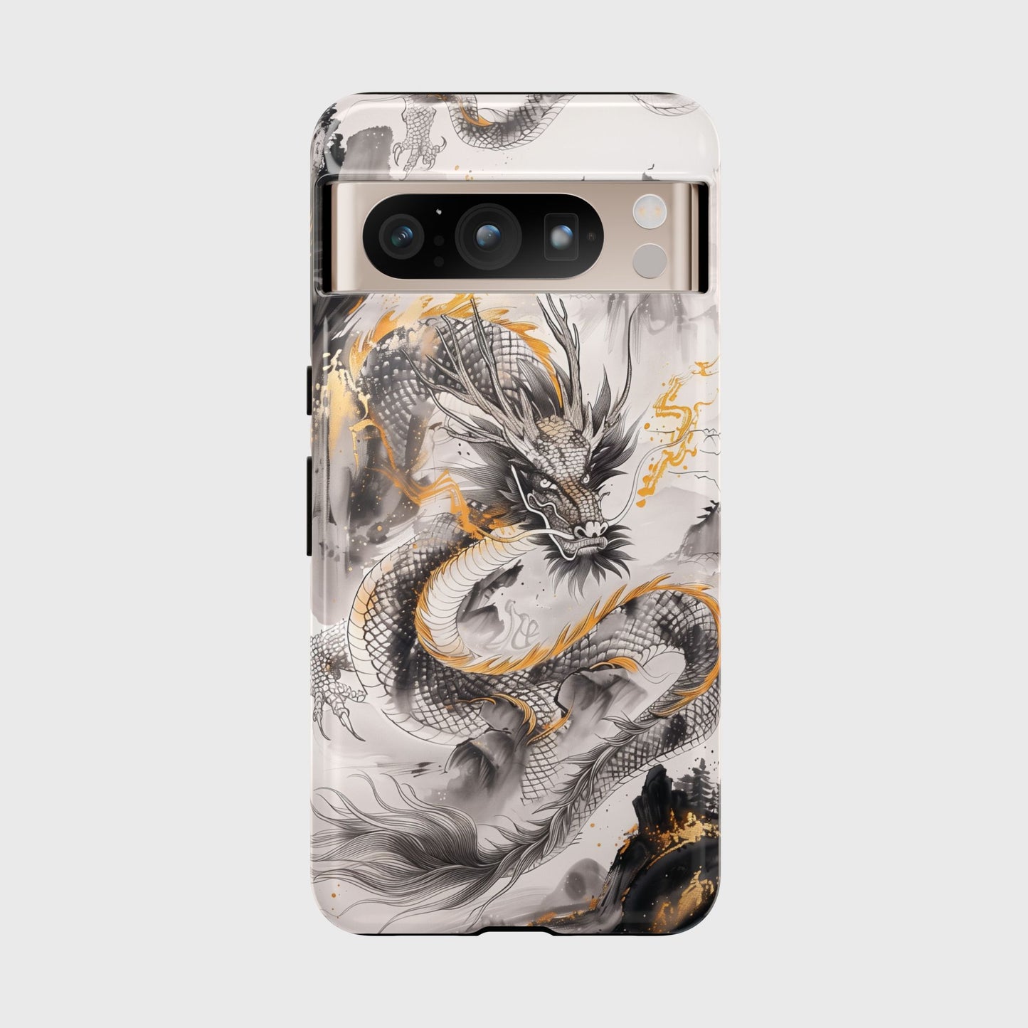 Chinese Watercolor Dragon Design Phone Case for Google Pixel