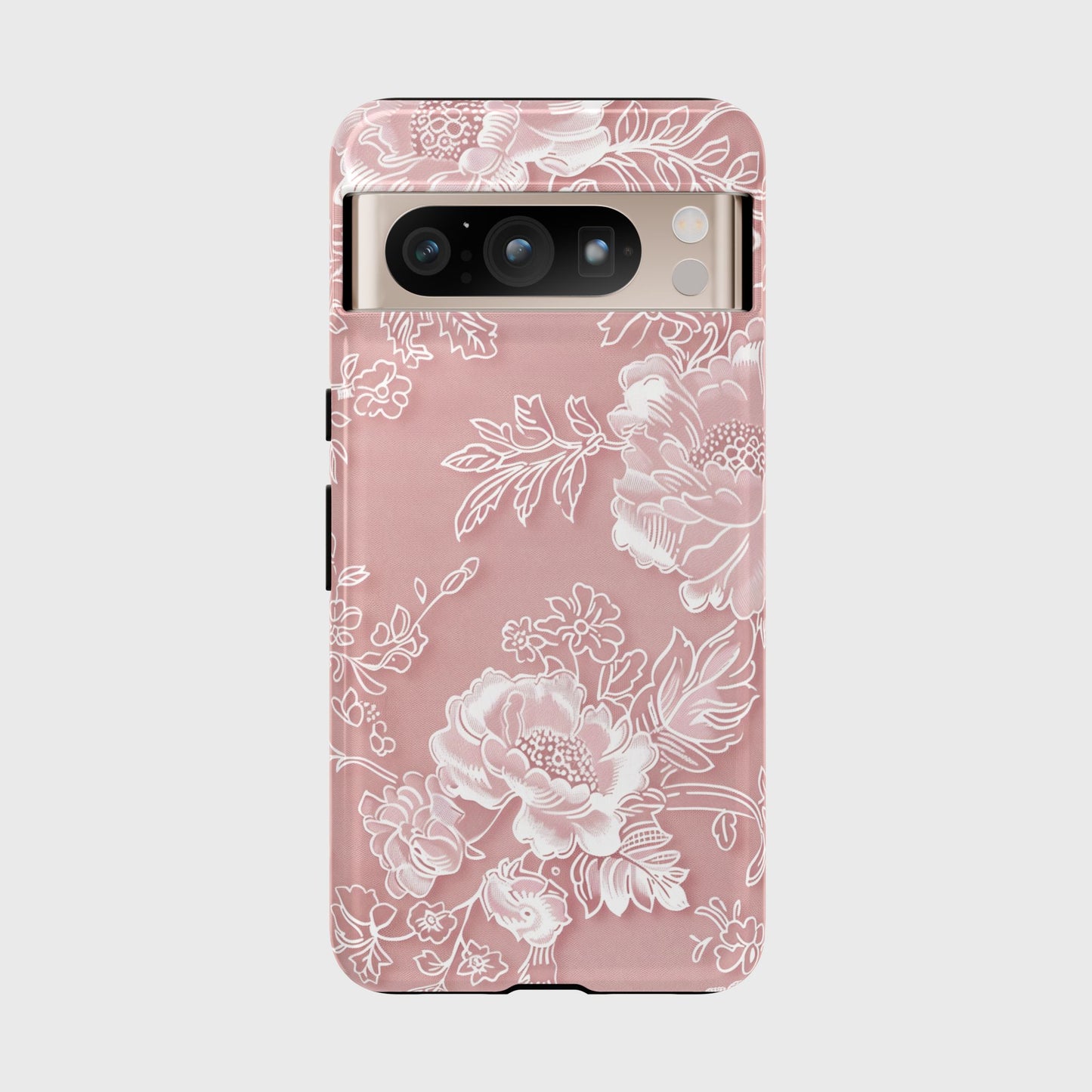 Retro Pink Floral Lace Design Phone Case for Google Pixel