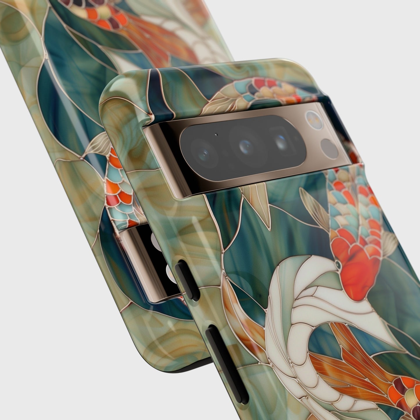 Koi Fish Stained Glass Design 2 Google Pixel Phone Case