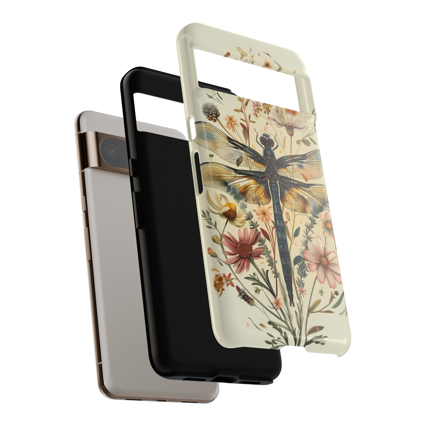 Botanical Dragonfly Design Google Pixel Phone Case