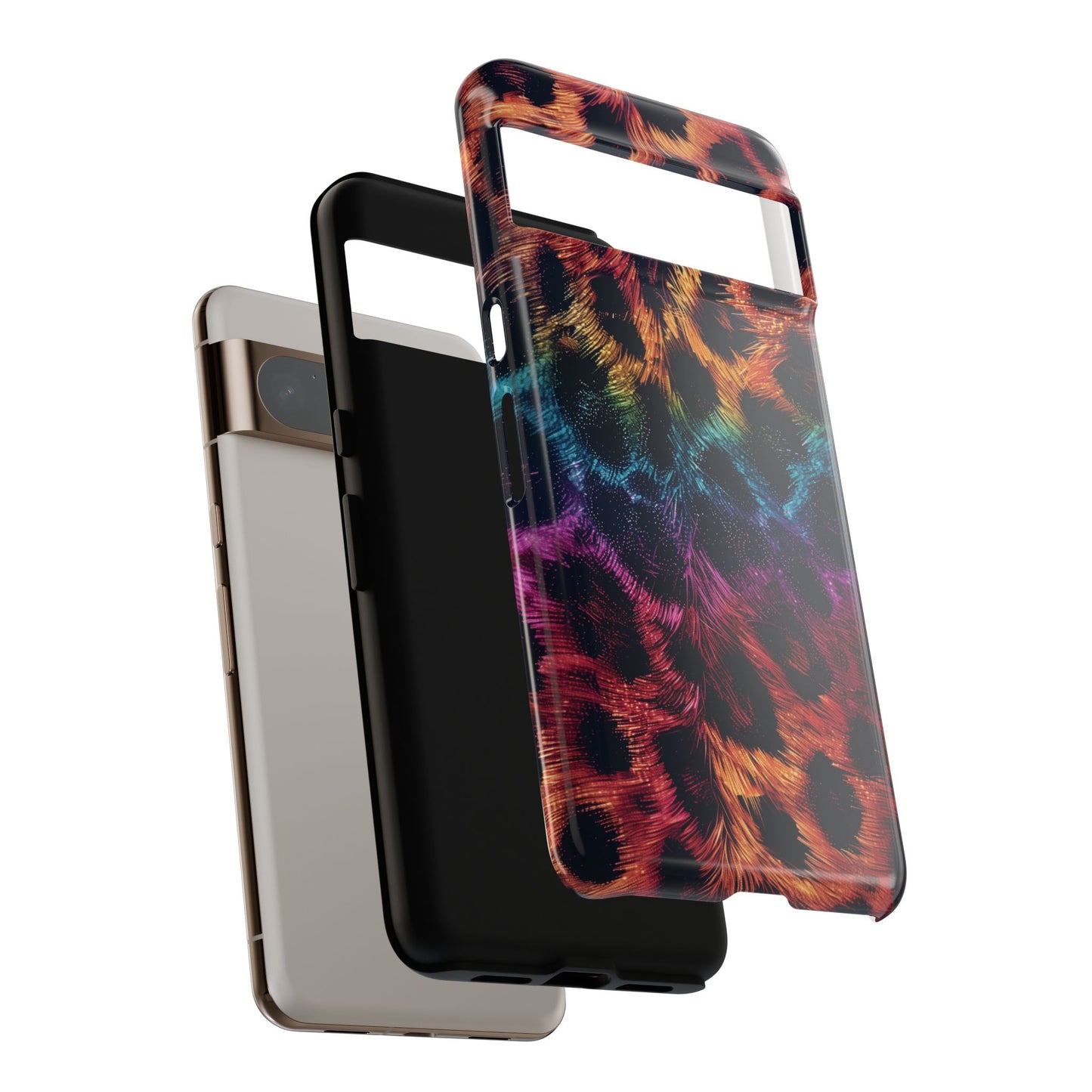 Rainbow Cheetah Pattern Design Phone Case for Google Pixel
