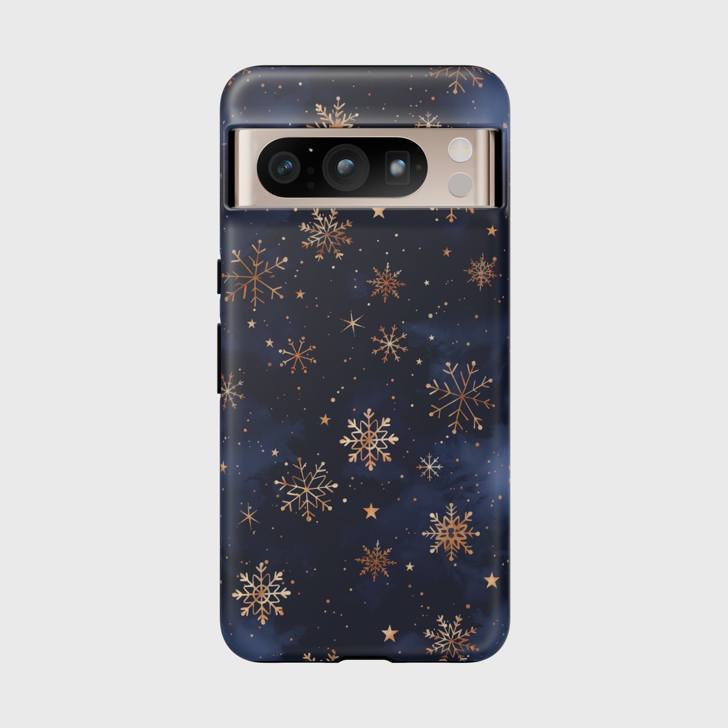 Snowy Starry Night Design Google Pixel Phone Case