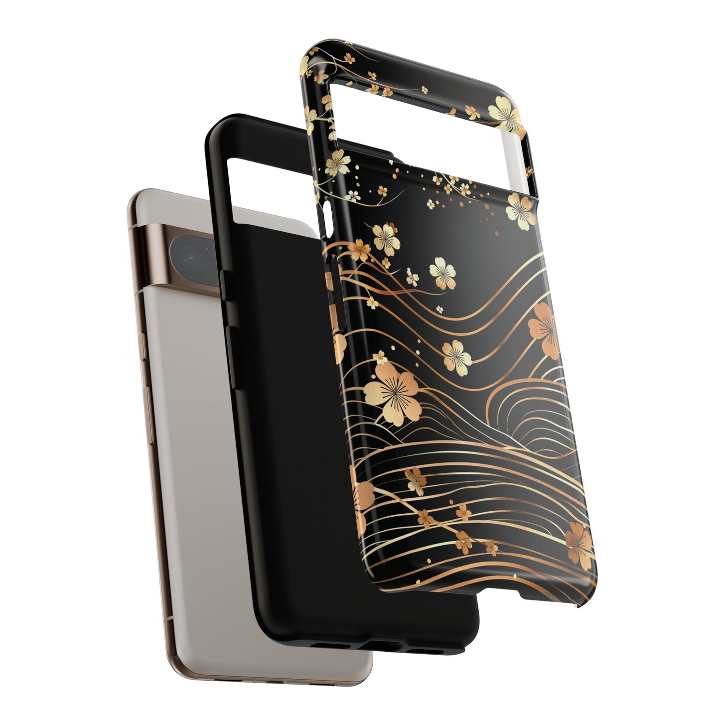 Sakura Wave Japanese Art Design Phone Case for Google Pixel