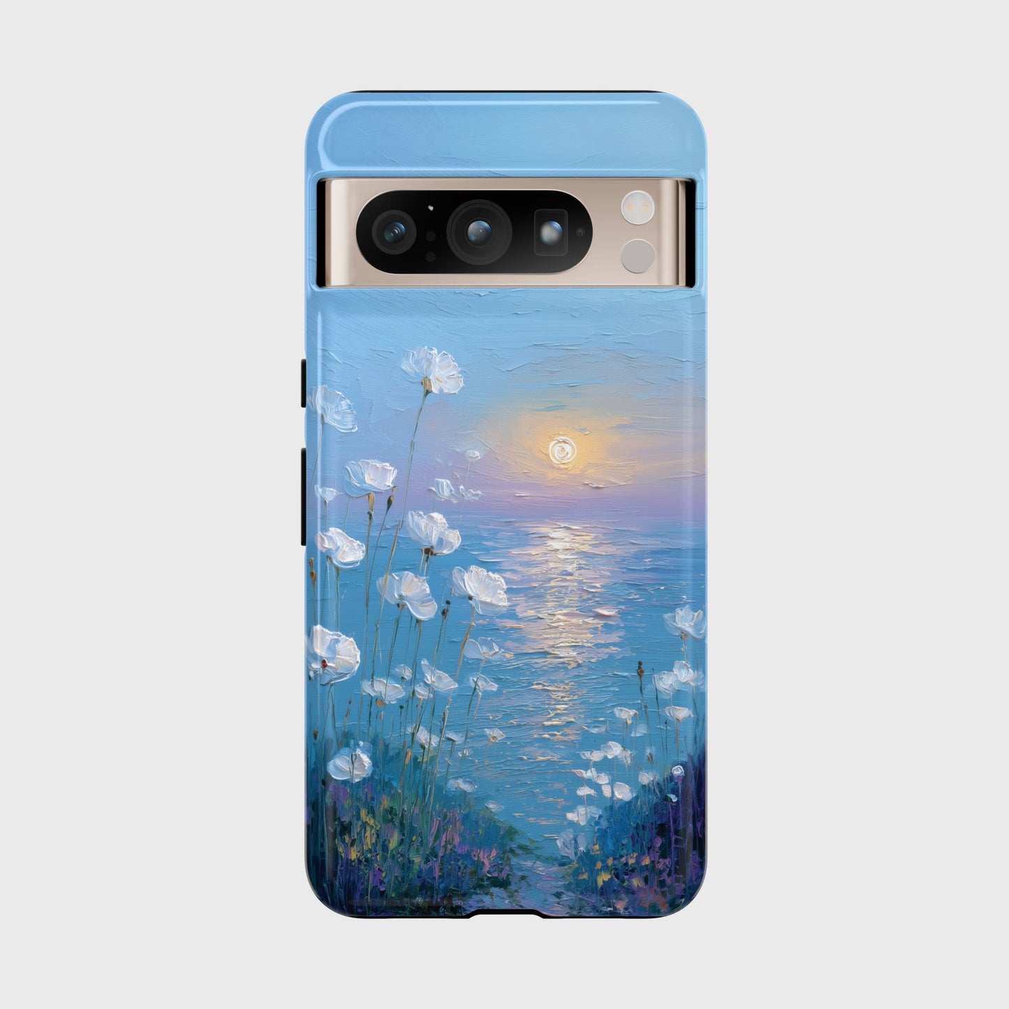 The White Sea Poppies – Coastal Impressionism Design Phone Case for Google Pixel