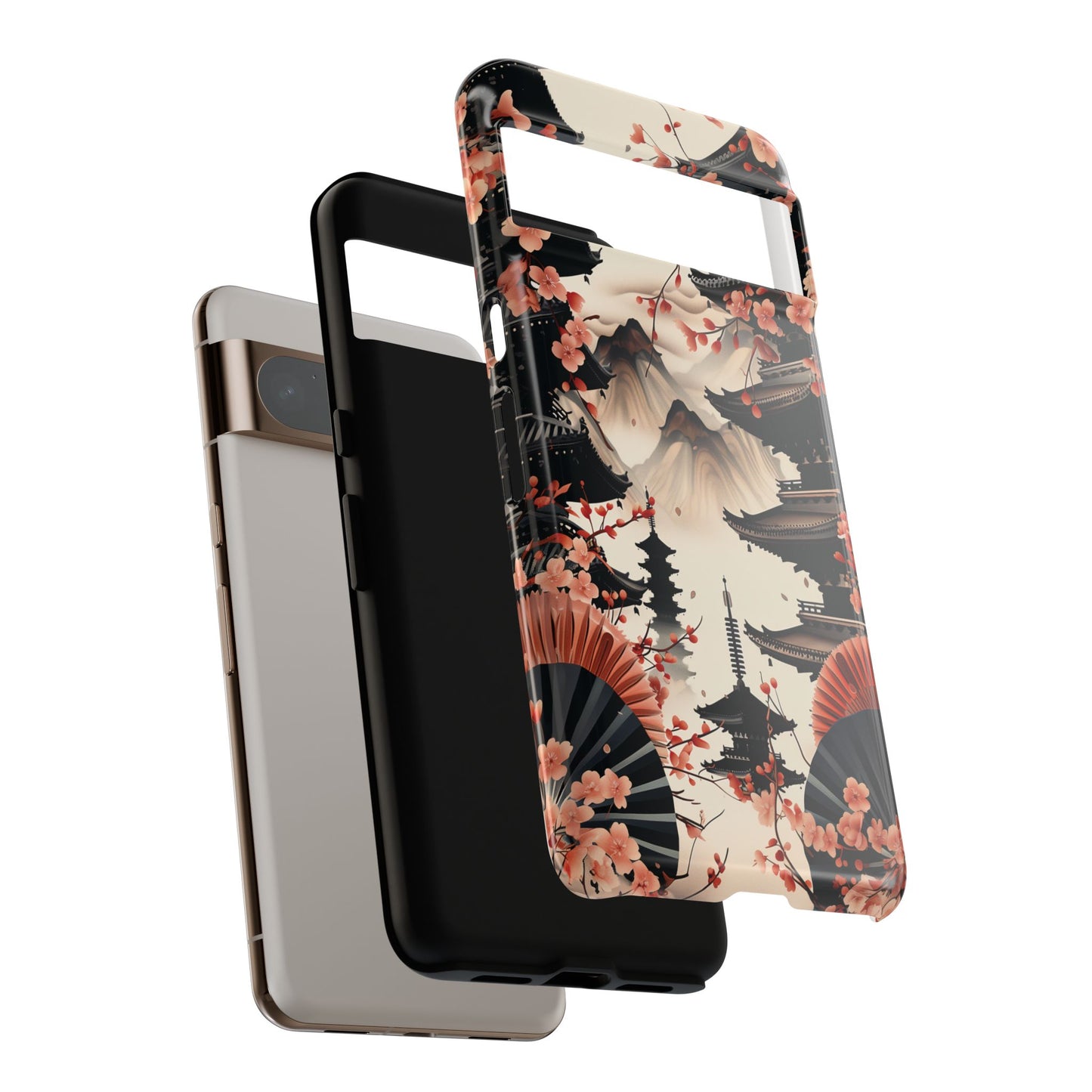 Sakura Pagoda Japanese Art Design Phone Case for Google Pixel