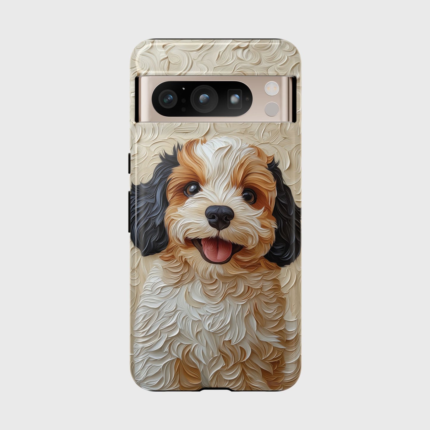 Cute Cavoodle Portrait Art Design Google Pixel Phone Case
