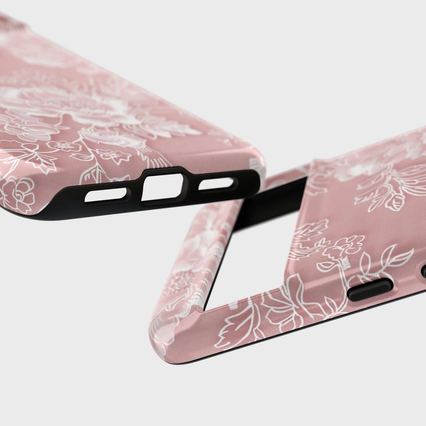 Retro Pink Floral Lace Design Phone Case for Google Pixel