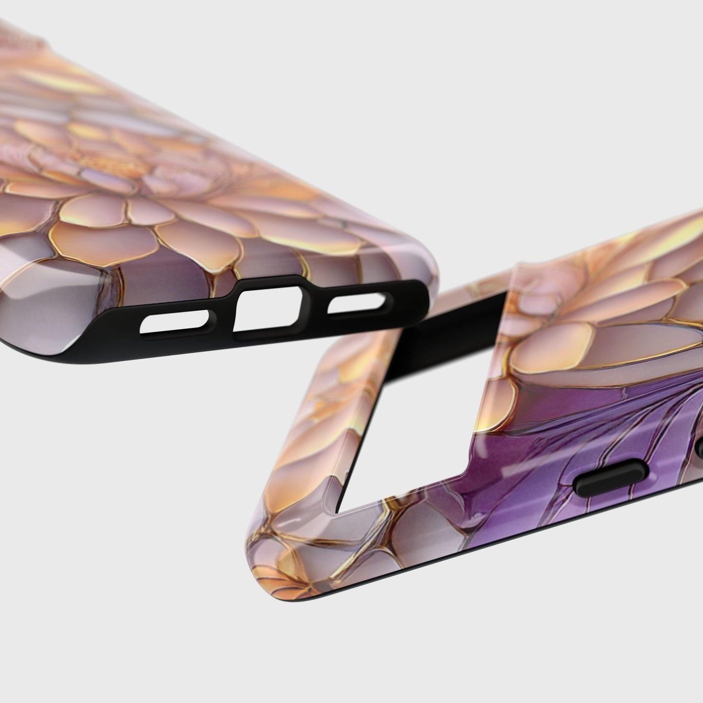 Enchanting Floral Stained Glass Design Phone Case for Google Pixel