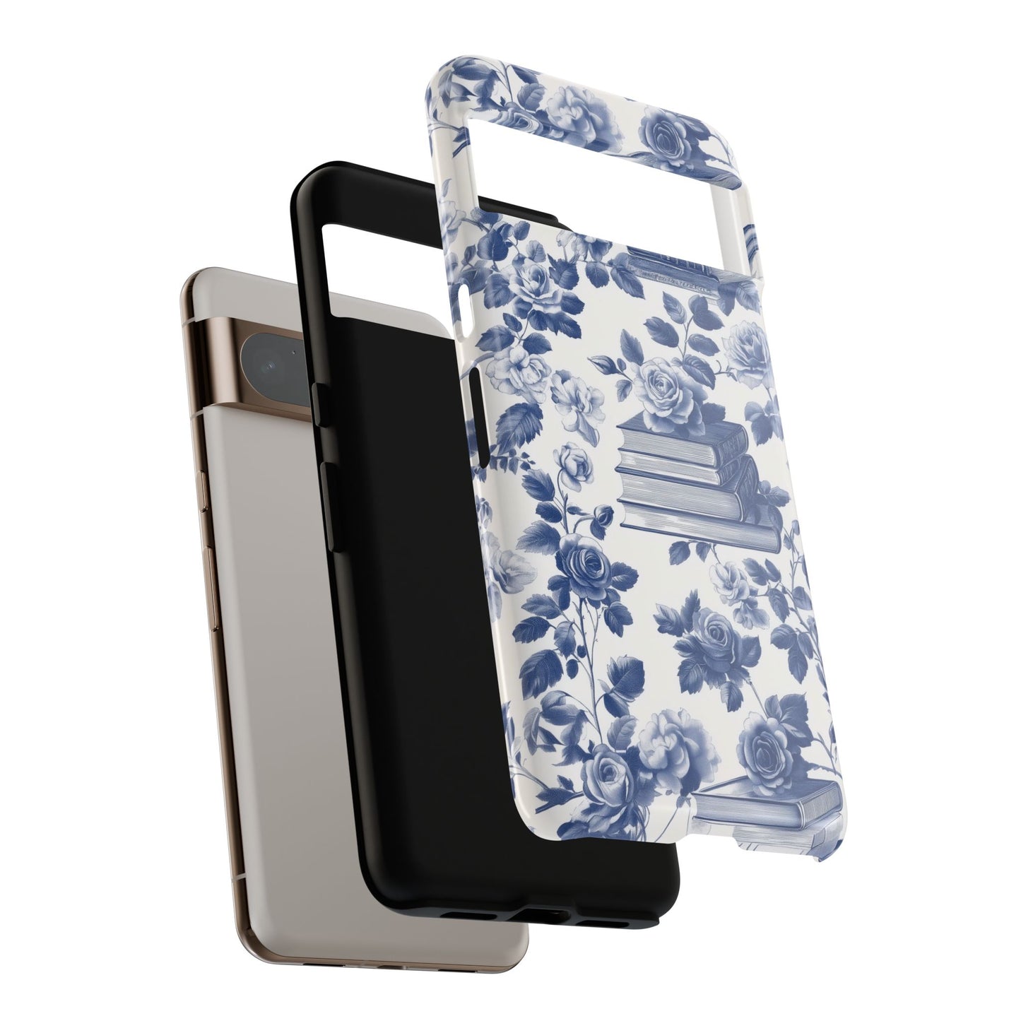 Book Floral Toile de Jouy Design Phone Case for Google Pixel