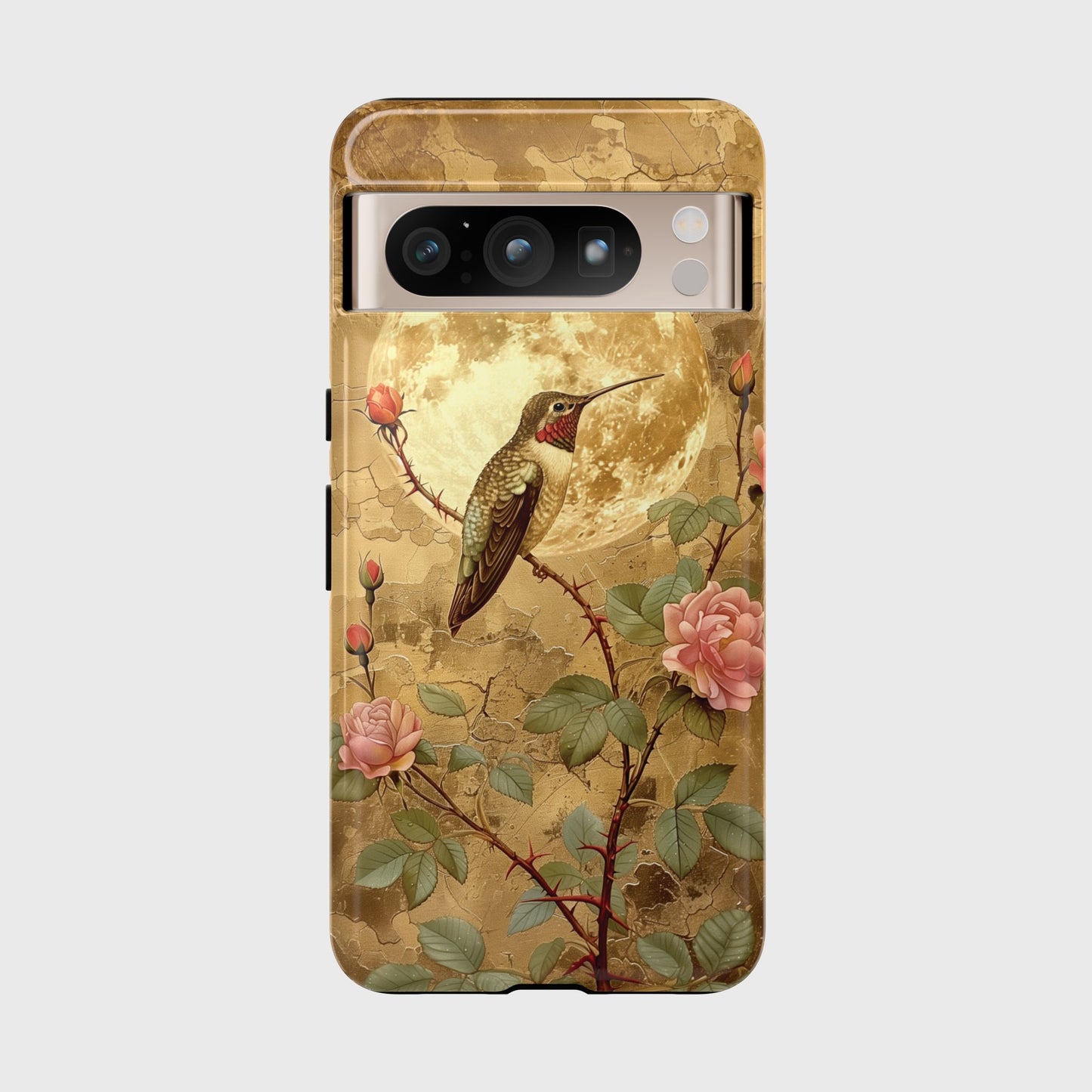 Vintage Grunge Hummingbird Design Phone Case for Google Pixel