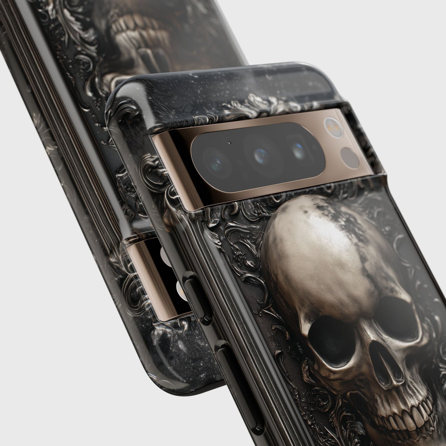 Gothic Skull Metalwork Design Phone Case for Google Pixel