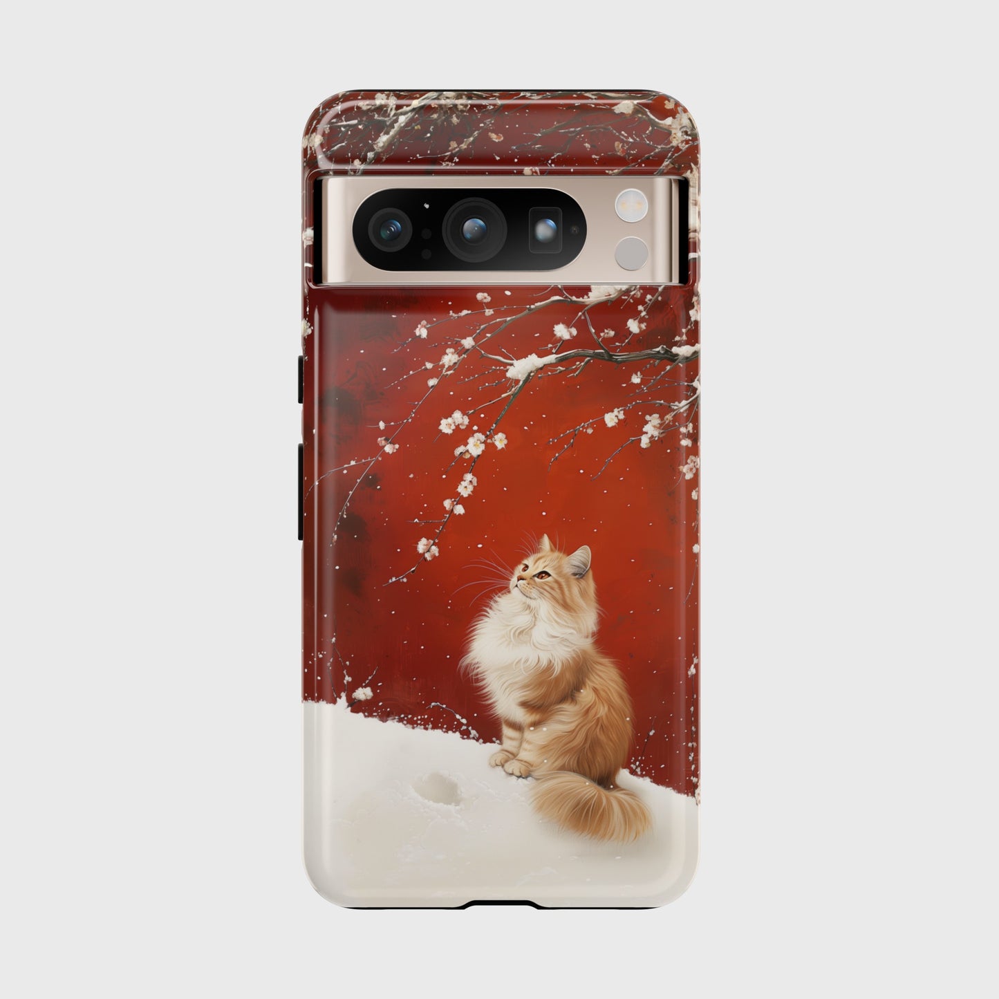 Elegant Persian Cat Design Google Pixel Phone Case