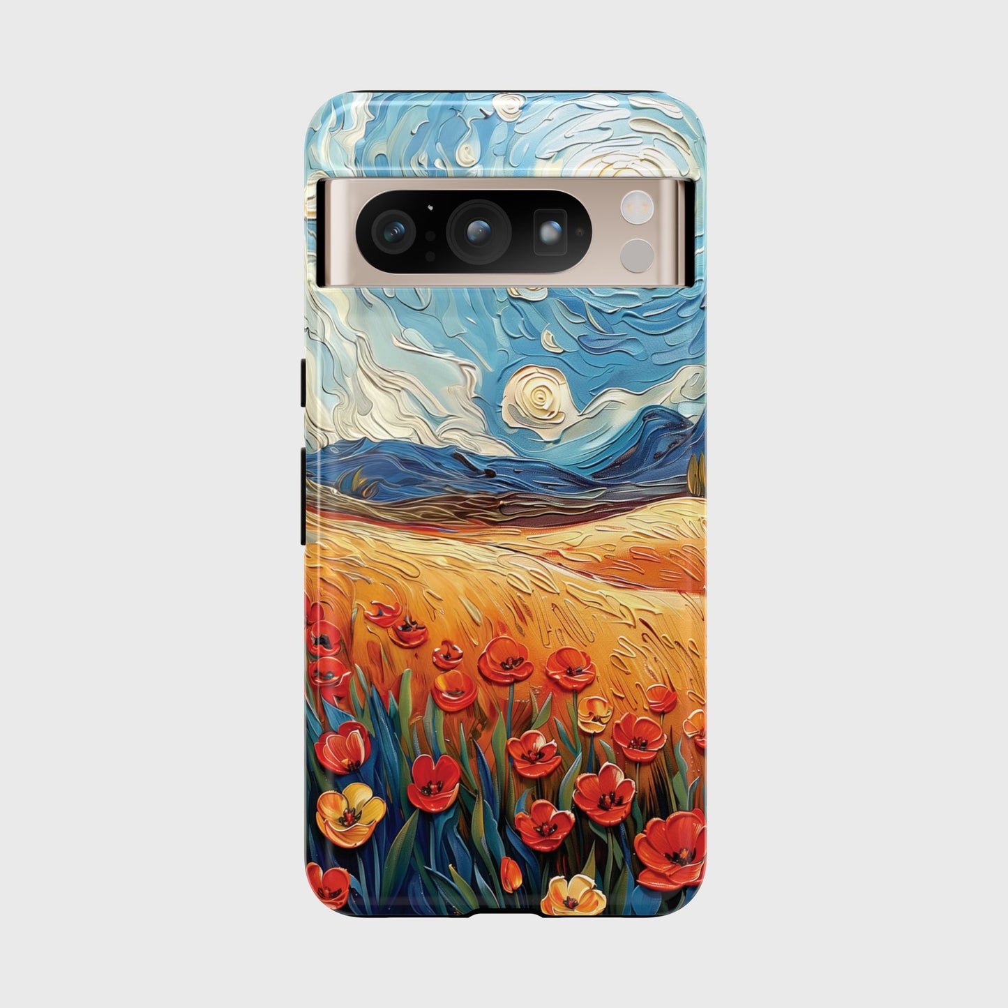 Van Gogh Style Tulip Bloom Oil Painting Design Phone Case for Google Pixel