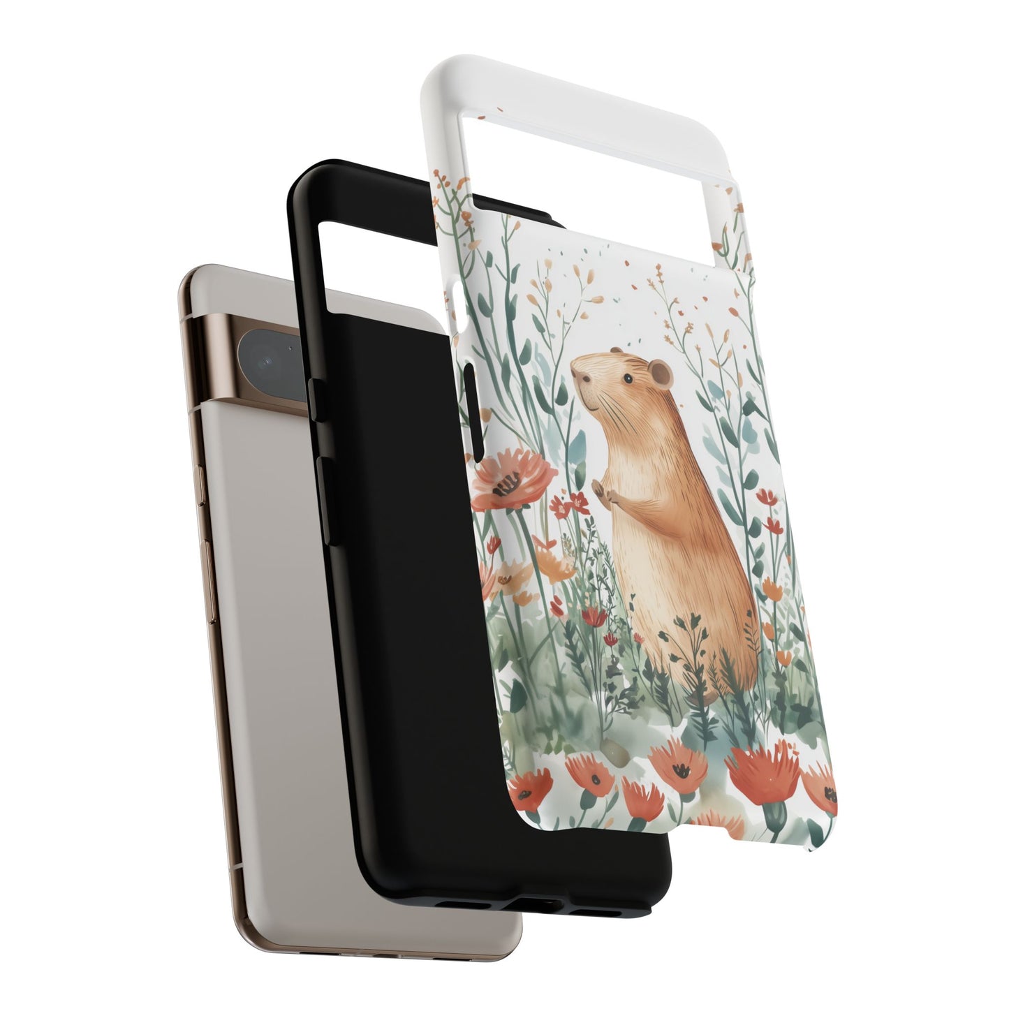 Capybara Watercolour Design Google Pixel Phone Case
