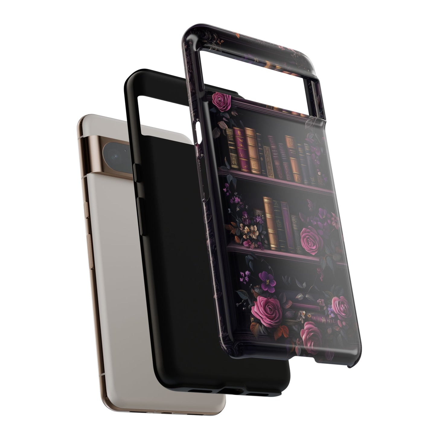 Victorian Gothic Style Bookshelf Design 1 Google Pixel Phone Case