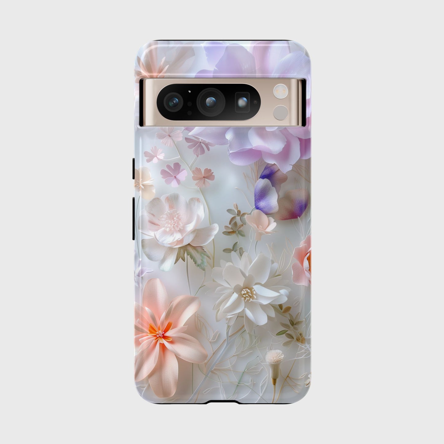 Pastel Paper Flower Art Design Google Pixel Phone Case