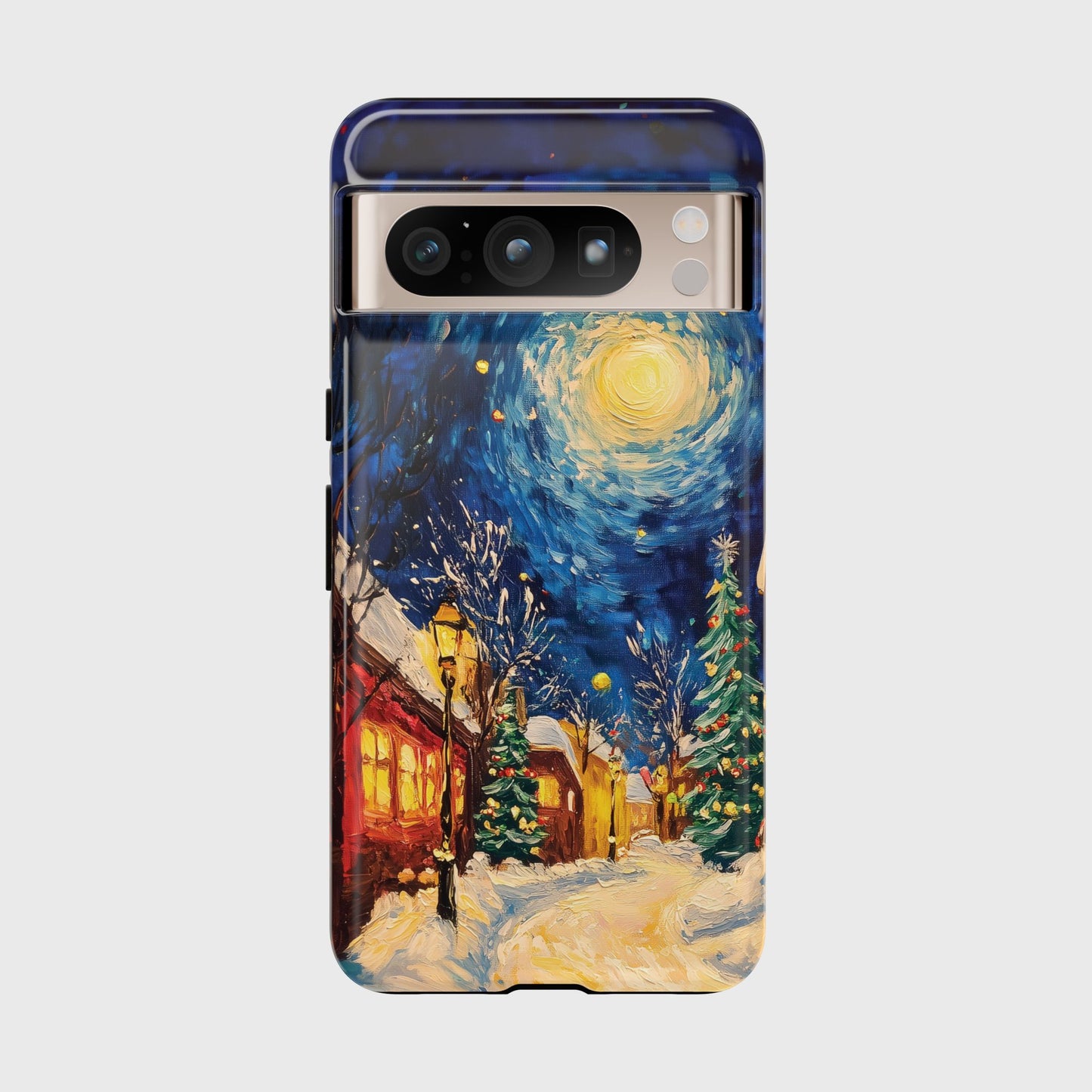 Van Gogh Inspired Christmas Night Design Google Pixel Phone Case
