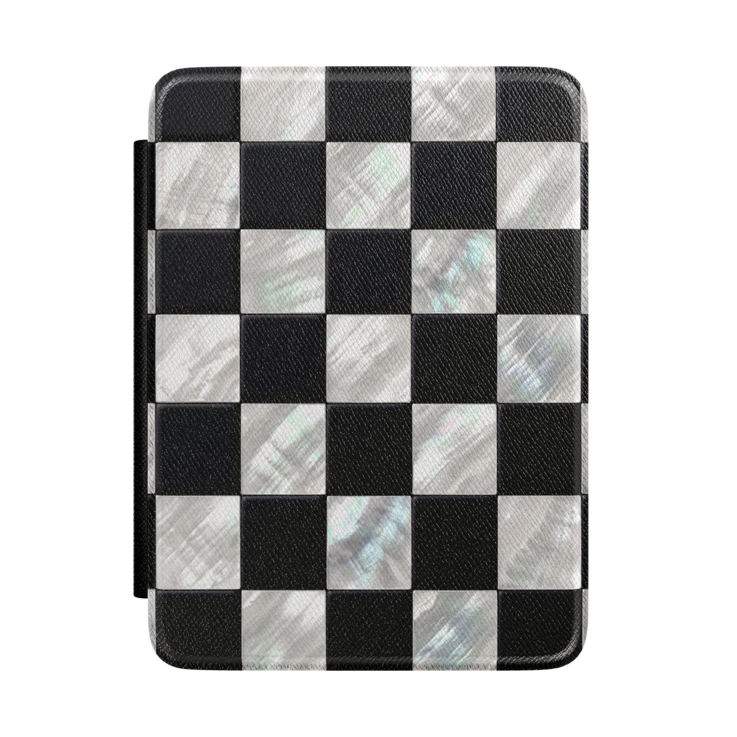 The Midnight Pearl – Inlaid Checkerboard Kindle Case