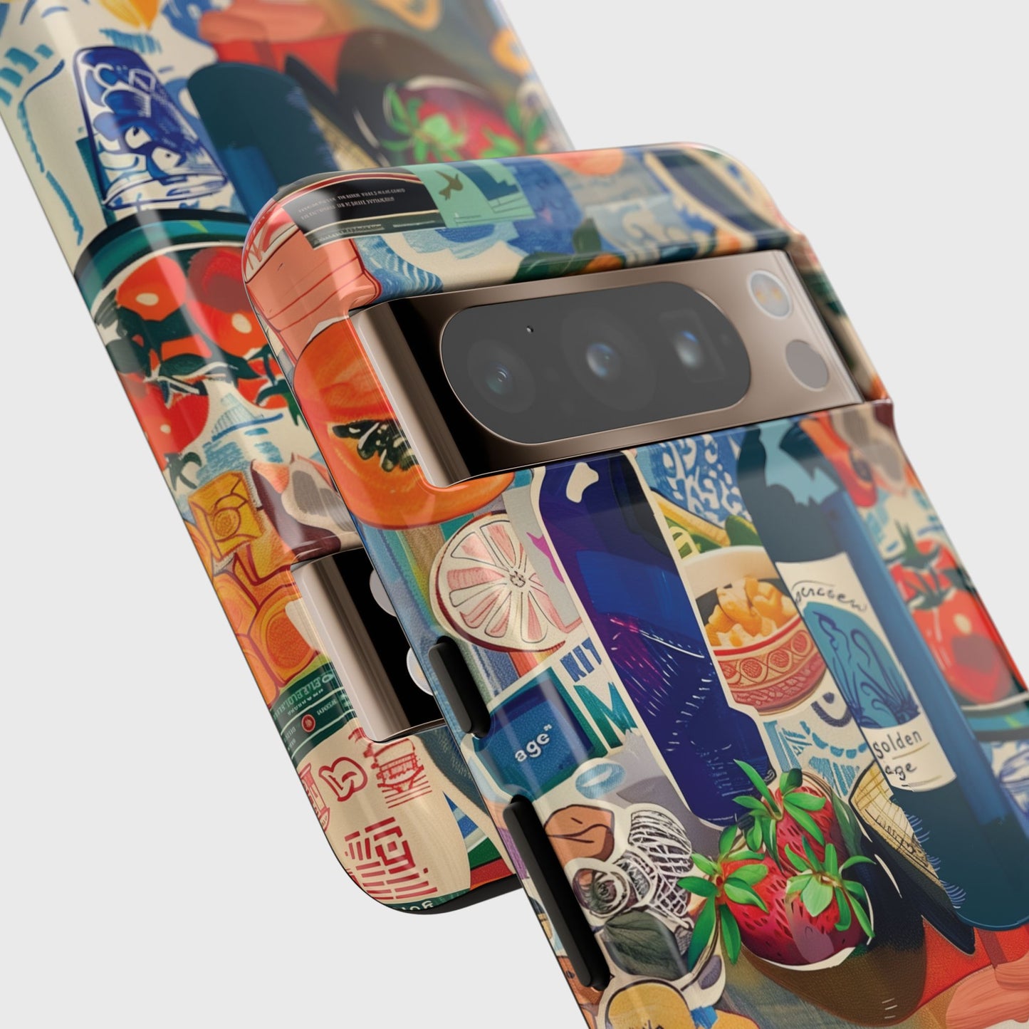 Food Collage Design Phone Case for Google Pixel