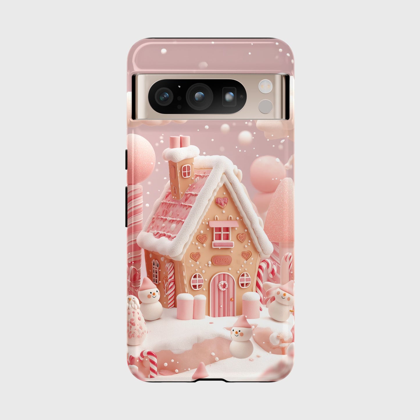Candy Cane Cottage Design Phone Case for Google Pixel