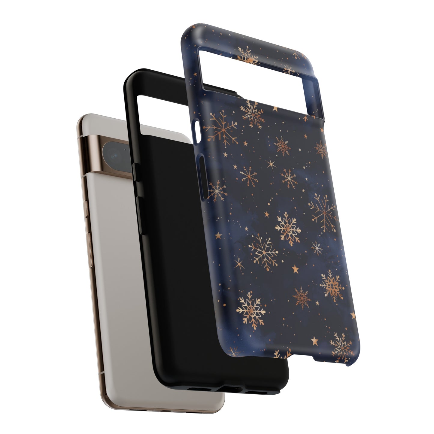 Snowy Starry Night Design Google Pixel Phone Case
