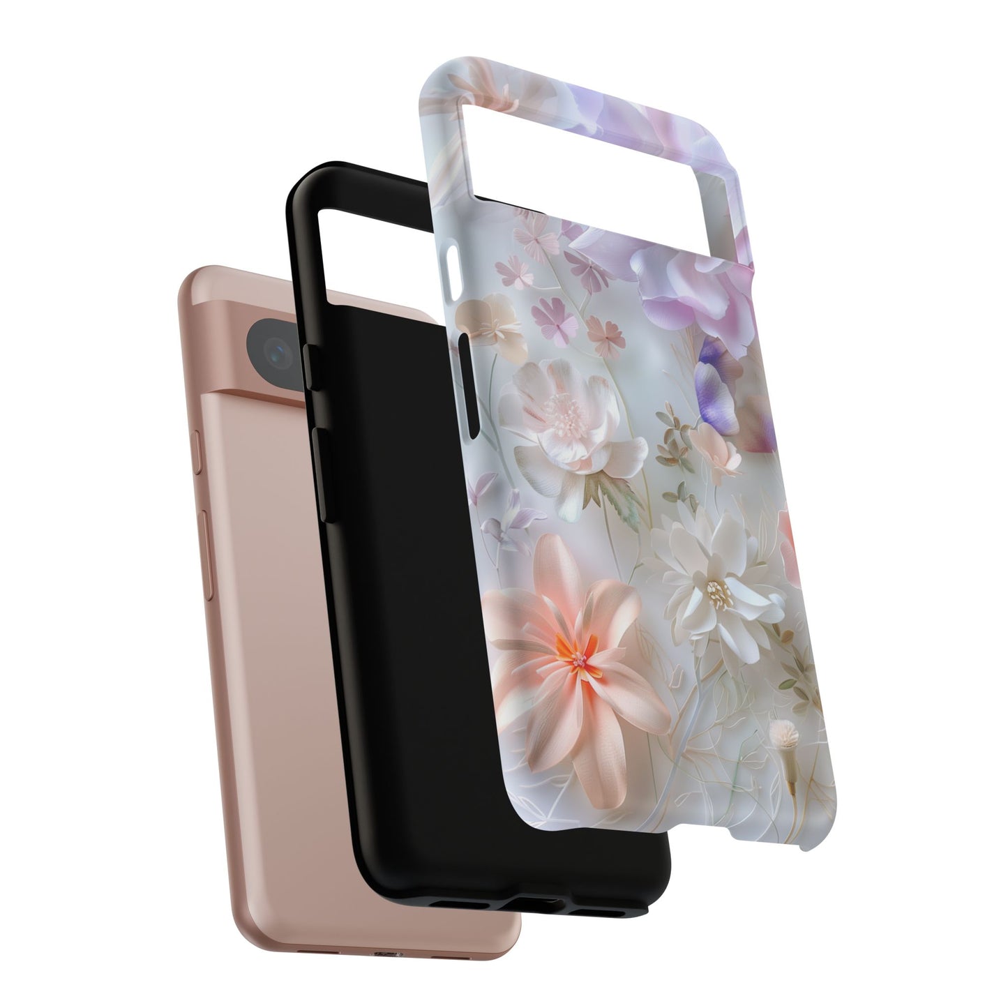 Pastel Paper Flower Art Design Google Pixel Phone Case