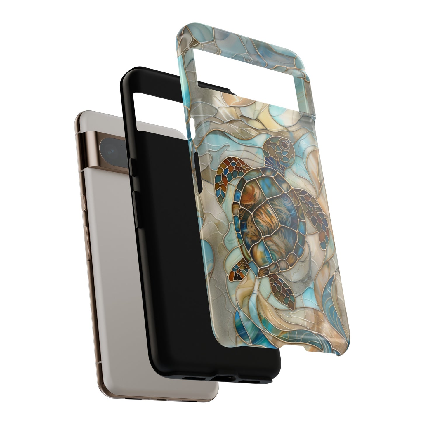 Turtle Stained Glass Design 2 Google Pixel Phone Case