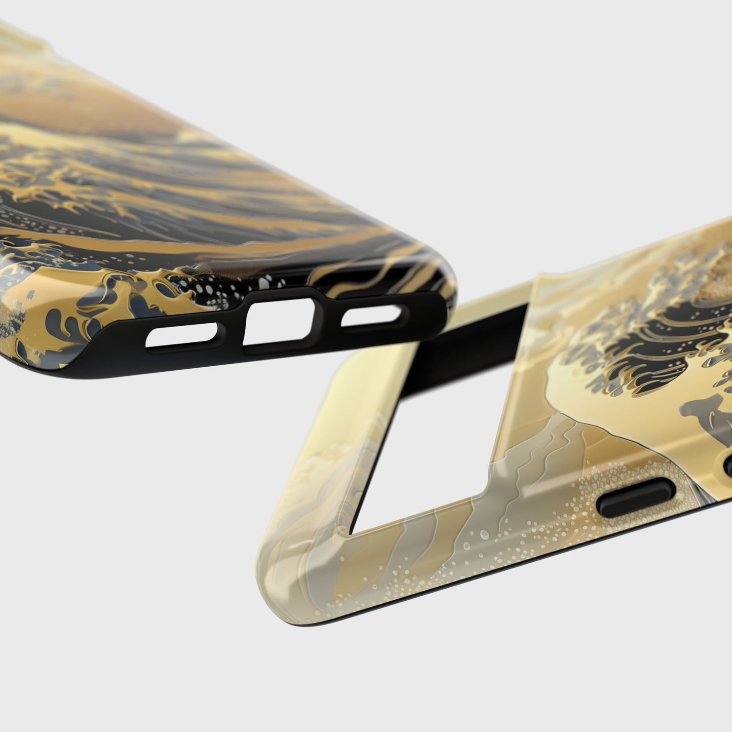 The Great Wave Gold Theme Design Google Pixel Phone Case