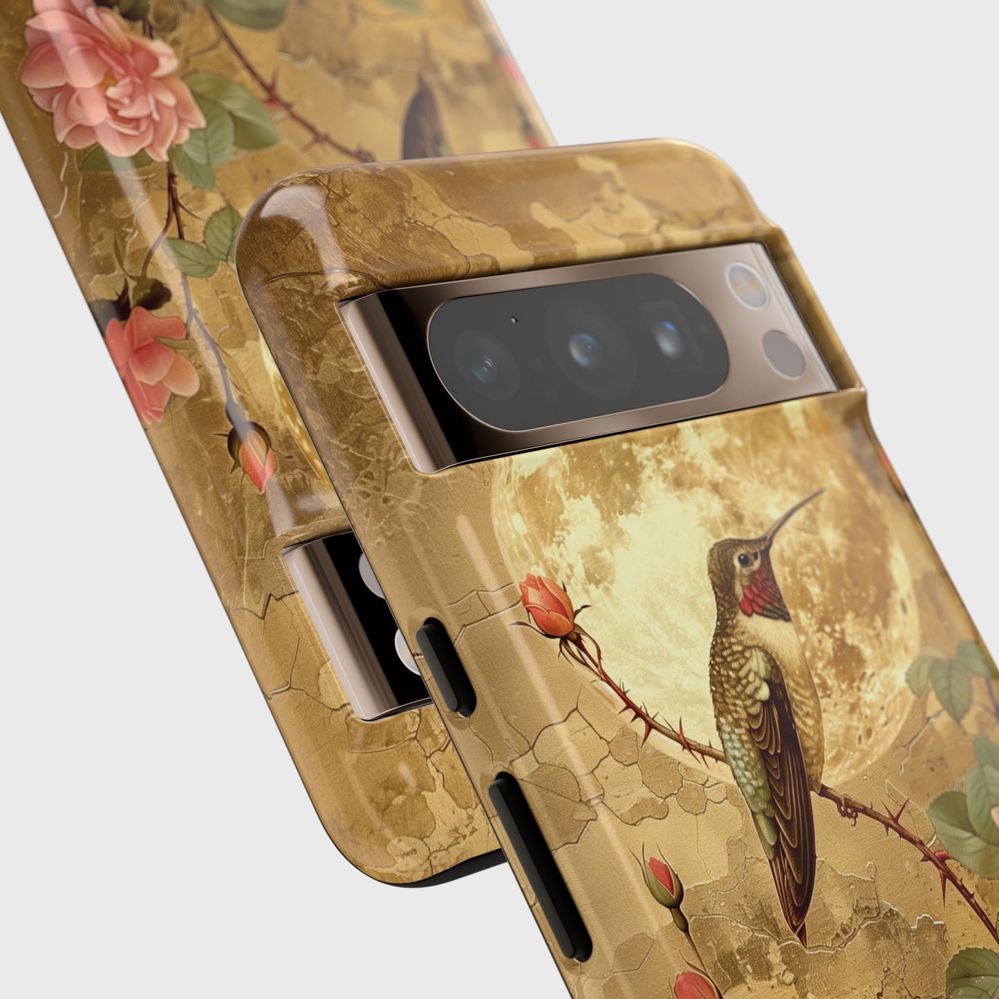 Vintage Grunge Hummingbird Design Phone Case for Google Pixel