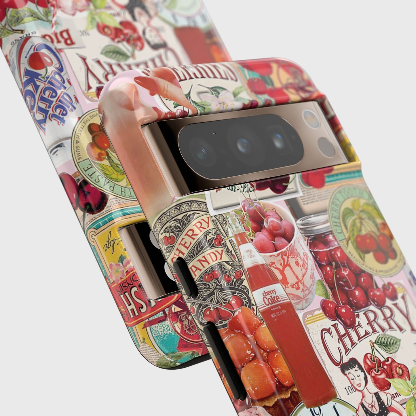 Cherry Vintage Collage Design Phone Case for Google Pixel