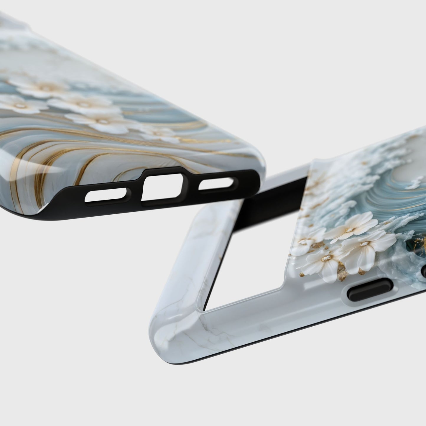 The Great Wave Floral Marble Theme Design 1 Phone Case for Google Pixel